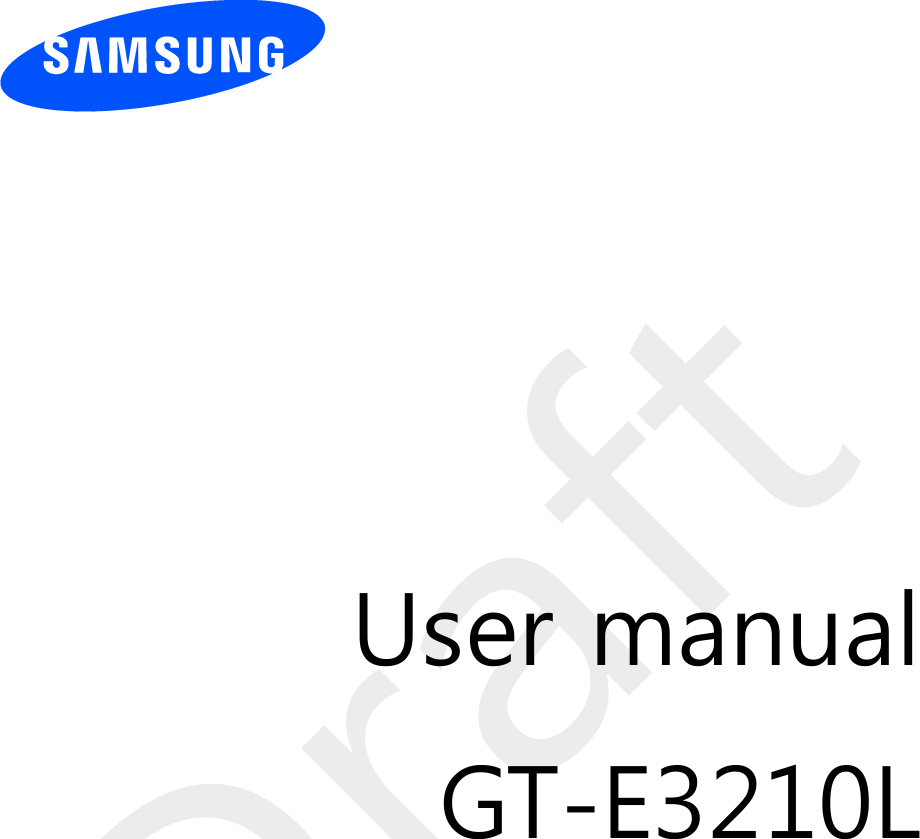  User manualGT-E3210L