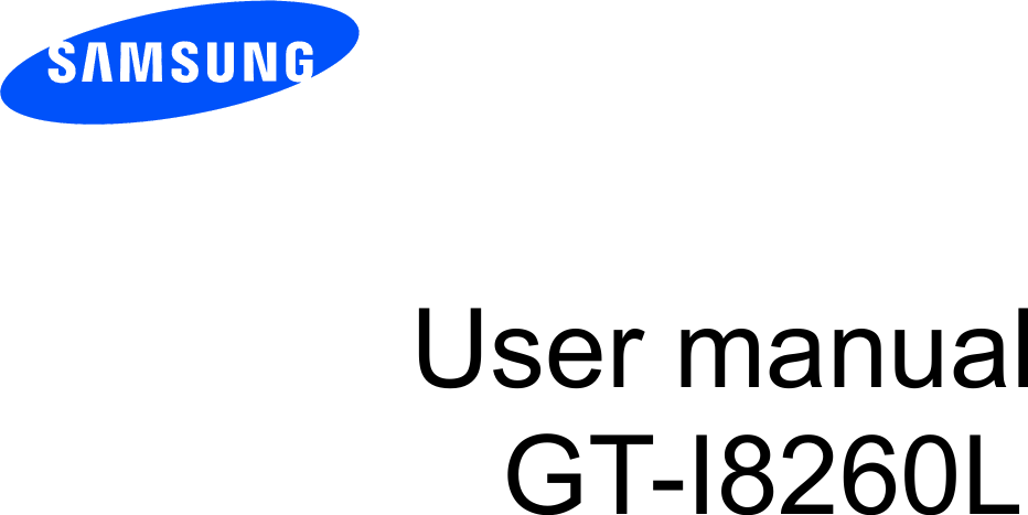          User manual GT-I8260L           