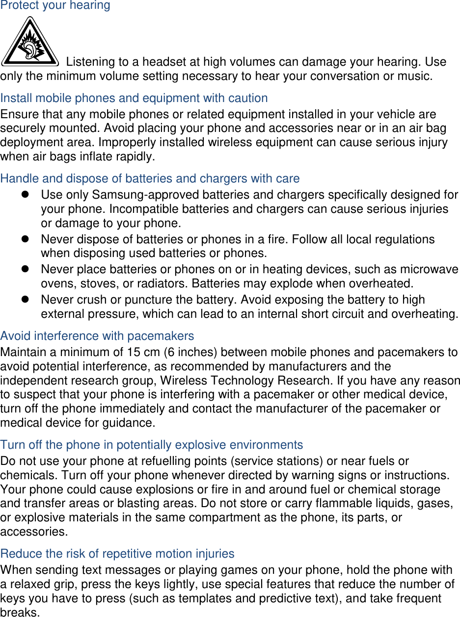 Page 4 of Samsung Electronics Co GTI9100P Cellular/PCS WCDMA/GSM/EDGE Phone with WLAN, RFID and Bluetooth User Manual