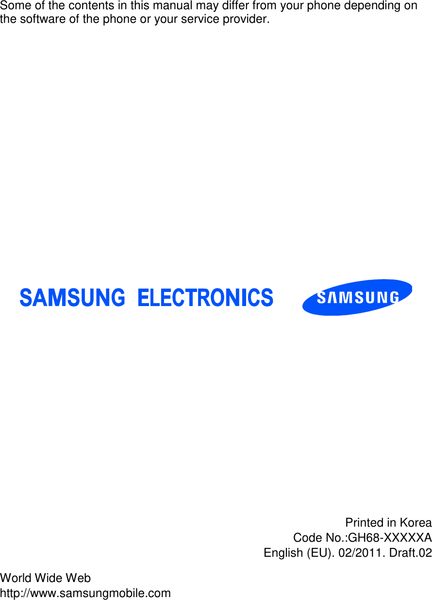 Page 41 of Samsung Electronics Co GTI9100P Cellular/PCS WCDMA/GSM/EDGE Phone with WLAN, RFID and Bluetooth User Manual