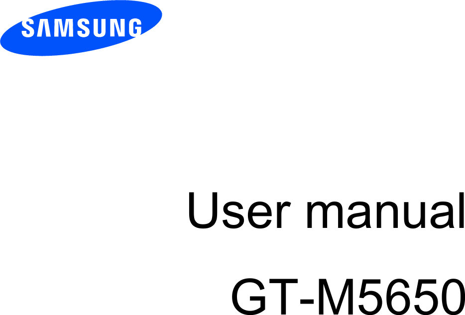          User manual GT-M5650                  