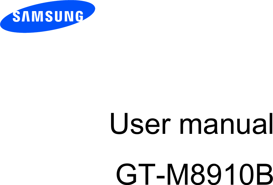          User manual GT-M8910B                  