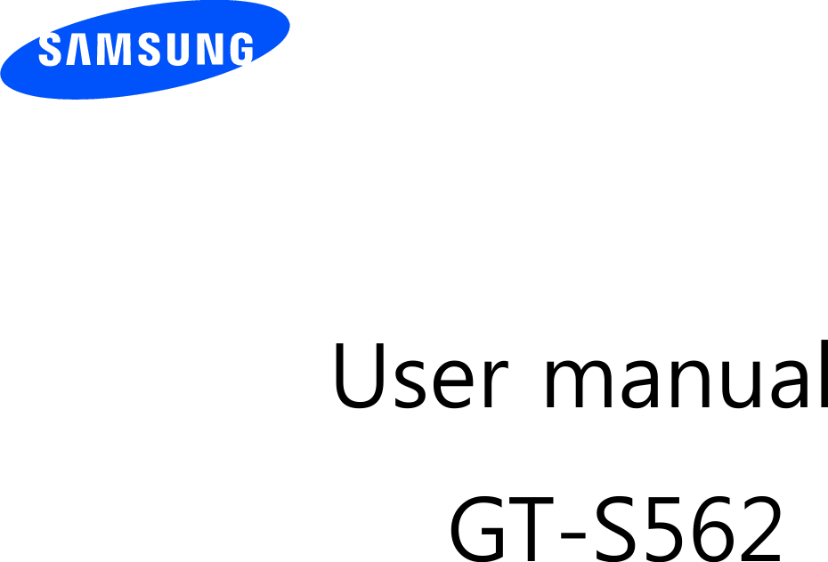          User manualGT-S562