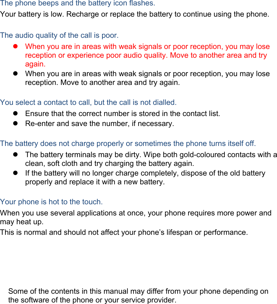 Page 36 of Samsung Electronics Co GTS6310T Portable Handset User Manual 