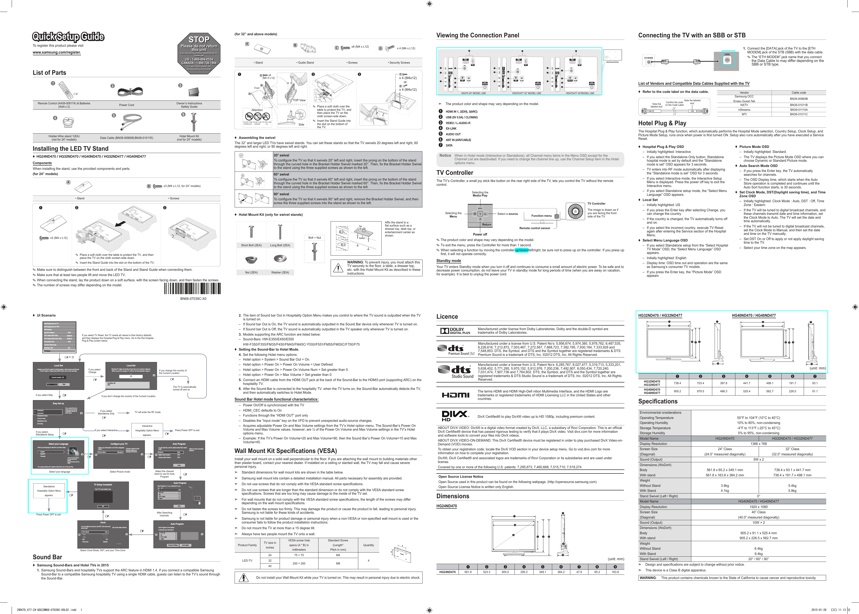Samsung Tv Owners Manual