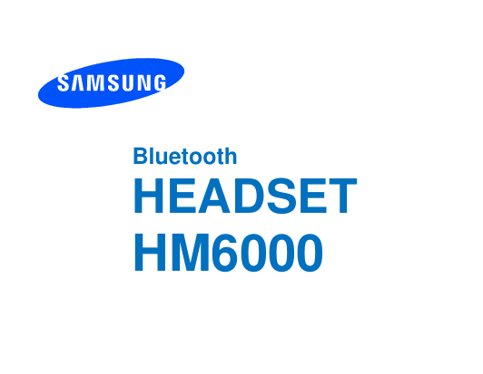 BluetoothHEADSETHM6000