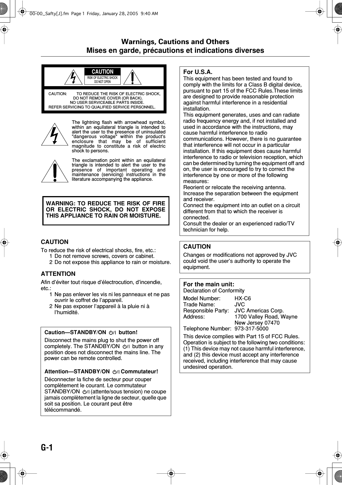 Samsung Electronics Co Hxc6 Compact Component System User Manual Hx C6 J