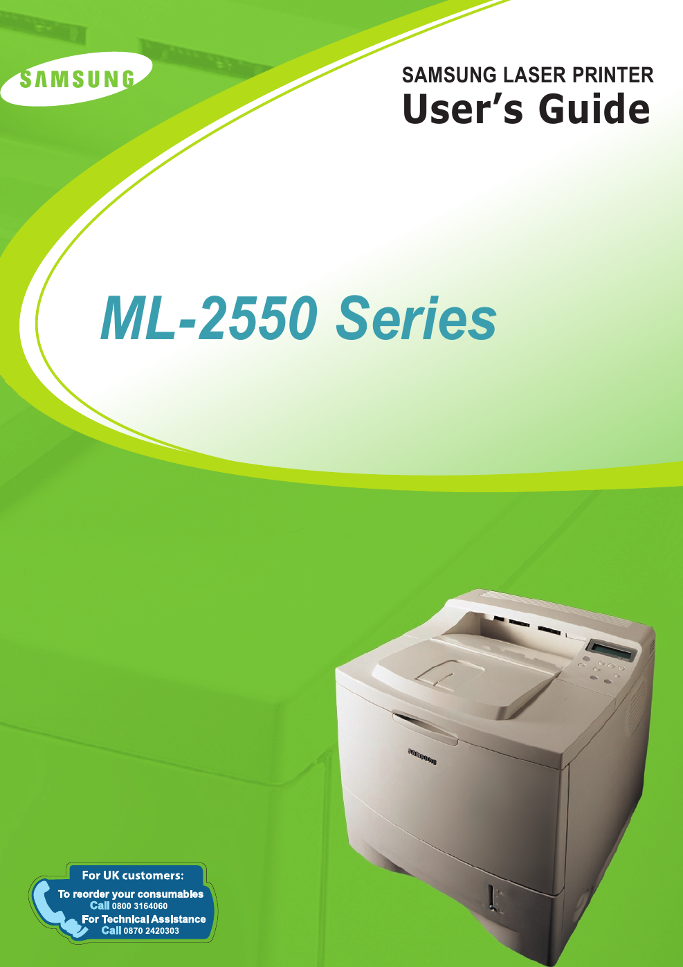 SAMSUNG LASER PRINTERUser’s GuideML-2550 Series