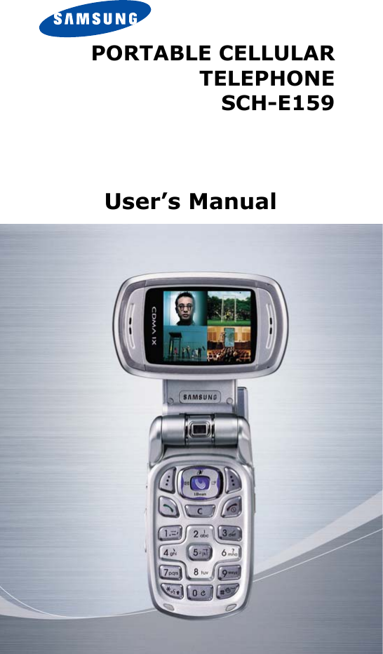 PORTABLE CELLULARTELEPHONESCH-E159User’s Manual