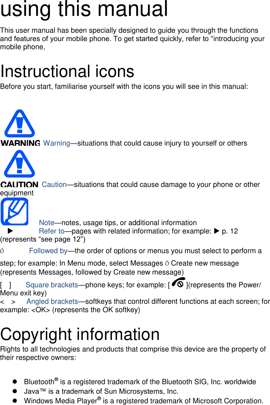 Page 2 of Samsung Electronics Co SCHI405U Portable Handset with Multi-band CDMA/LTE, WLAN and Bluetooth User Manual