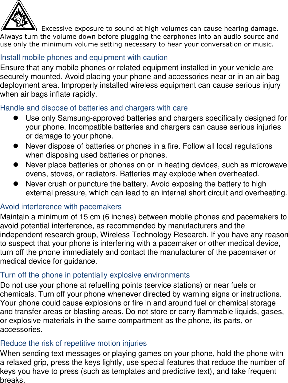 Page 4 of Samsung Electronics Co SCHI405U Portable Handset with Multi-band CDMA/LTE, WLAN and Bluetooth User Manual
