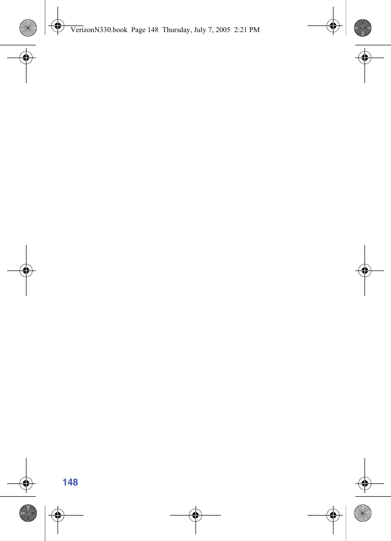 148VerizonN330.book  Page 148  Thursday, July 7, 2005  2:21 PM