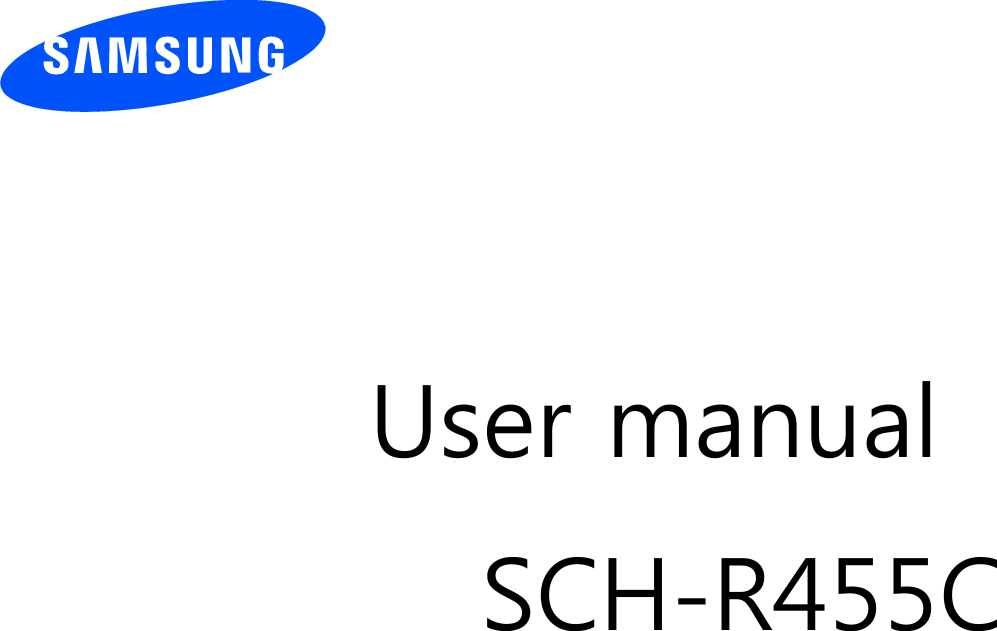          User manual SCH-R455C                  