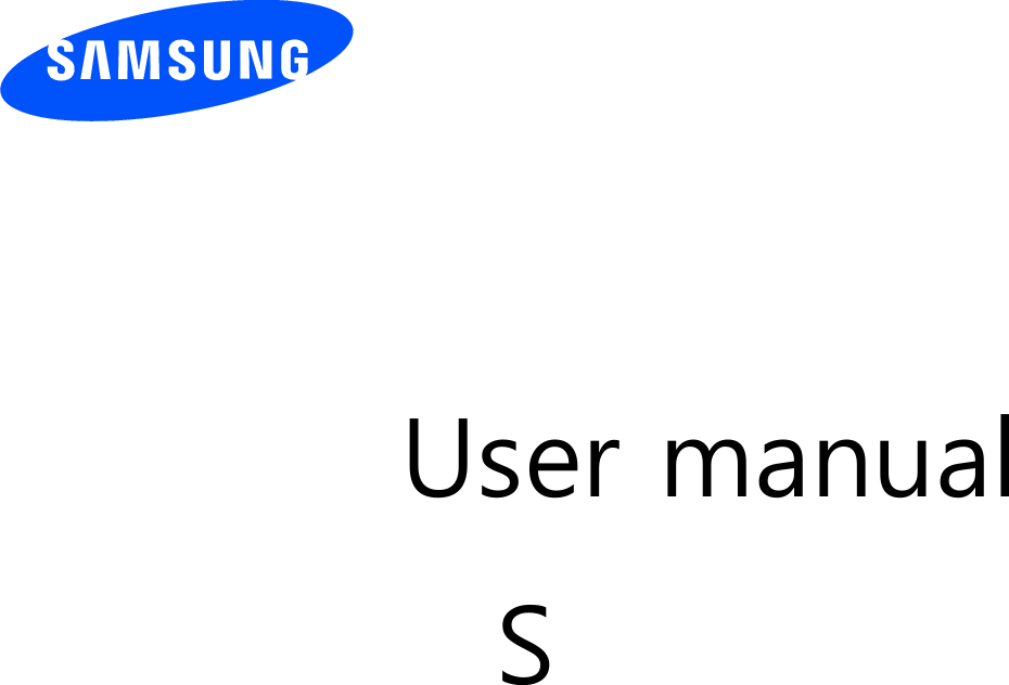          User manual S