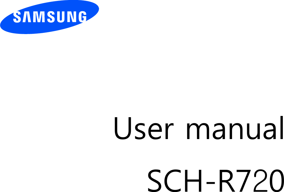          User manual SCH-R720                  