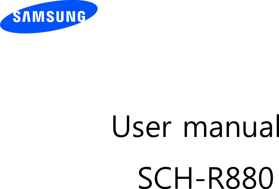          User manual SCH-R880                  