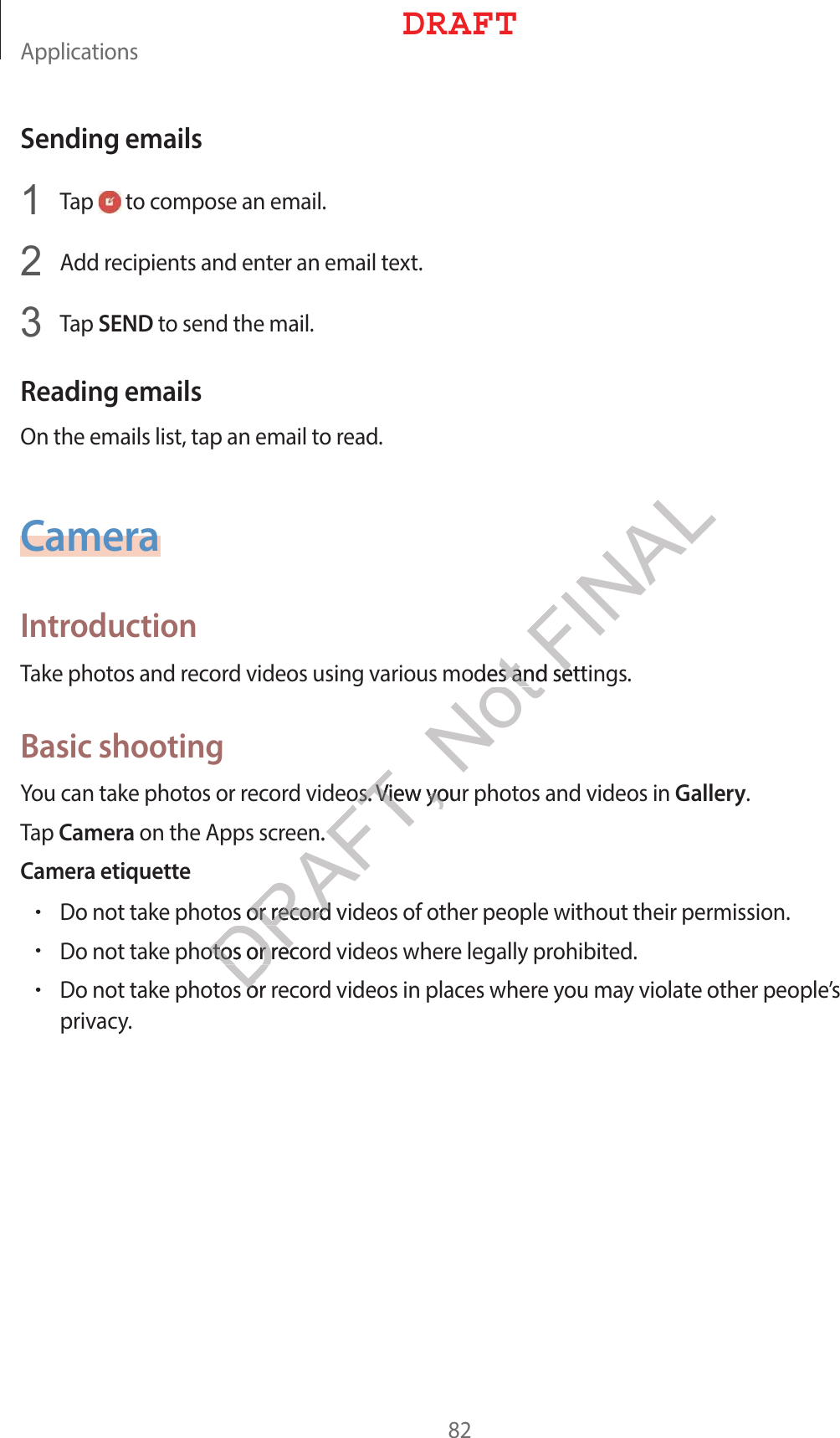&quot;QQMJDBUJPOTSending emails 5BQ UPDPNQPTFBOFNBJM &quot;EESFDJQJFOUTBOEFOUFSBOFNBJMUFYU 5BQSENDUPTFOEUIFNBJMReading emails0OUIFFNBJMTMJTUUBQBOFNBJMUPSFBECameraIntroduction5BLFQIPUPTBOESFDPSEWJEFPTVTJOHWBSJPVTNPEFTBOETFUUJOHTBasic shooting:PVDBOUBLFQIPUPTPSSFDPSEWJEFPT7JFXZPVSQIPUPTBOEWJEFPTJOGallery5BQCameraPOUIF&quot;QQTTDSFFOCamera etiquetter%POPUUBLFQIPUPTPSSFDPSEWJEFPTPGPUIFSQFPQMFXJUIPVUUIFJSQFSNJTTJPOr%POPUUBLFQIPUPTPSSFDPSEWJEFPTXIFSFMFHBMMZQSPIJCJUFEr%POPUUBLFQIPUPTPSSFDPSEWJEFPTJOQMBDFTXIFSFZPVNBZWJPMBUFPUIFSQFPQMFTQSJWBDZ%3&quot;&apos;5DRAFT, Not FINALPEFTBOETFUUFTBOETFPT7JFXZPVSPT7JFXZPOTPSSFDPSEWJPSSFDPSEPUPTPSSFDPPUPTPSSFDTPSTP