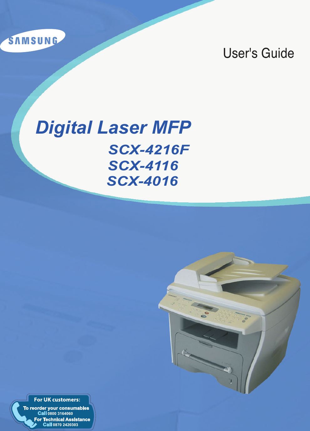 Digital Laser MFPSCX-4216FSCX-4016SCX-4116