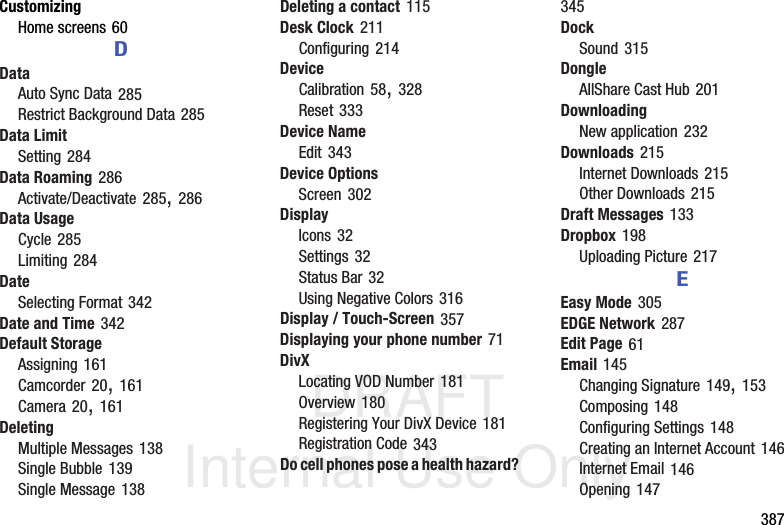 Page 123 of Samsung Electronics Co SGHM919 Multi-band WCDMA/GSM/EDGE/LTE Phone with WLAN, Bluetooth and RFID User Manual T Mobile SGH M919 Samsung Galaxy S 4