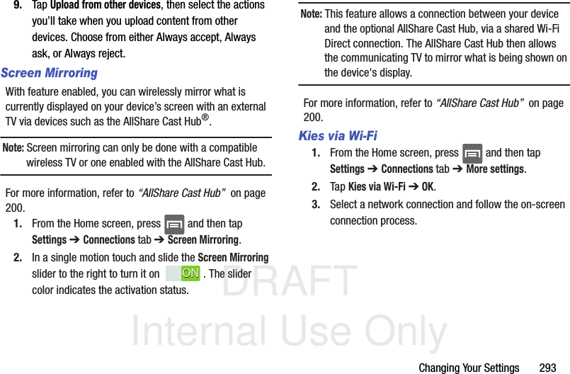 Page 29 of Samsung Electronics Co SGHM919 Multi-band WCDMA/GSM/EDGE/LTE Phone with WLAN, Bluetooth and RFID User Manual T Mobile SGH M919 Samsung Galaxy S 4