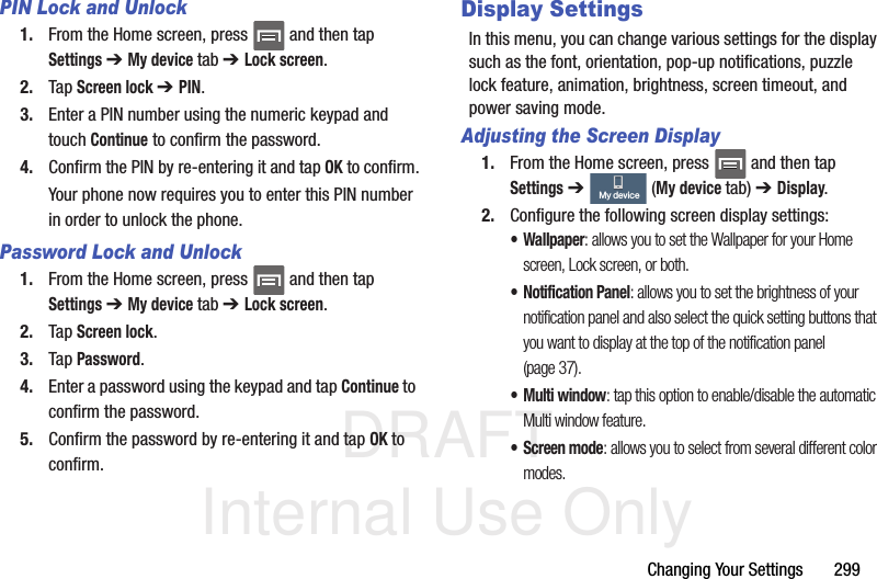 Page 35 of Samsung Electronics Co SGHM919 Multi-band WCDMA/GSM/EDGE/LTE Phone with WLAN, Bluetooth and RFID User Manual T Mobile SGH M919 Samsung Galaxy S 4