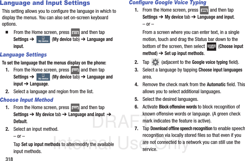 Page 54 of Samsung Electronics Co SGHM919 Multi-band WCDMA/GSM/EDGE/LTE Phone with WLAN, Bluetooth and RFID User Manual T Mobile SGH M919 Samsung Galaxy S 4