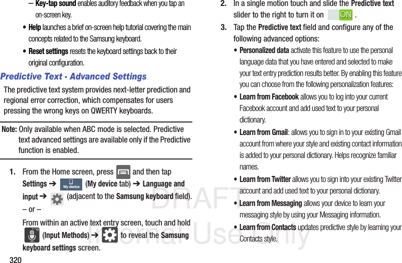 Page 56 of Samsung Electronics Co SGHM919 Multi-band WCDMA/GSM/EDGE/LTE Phone with WLAN, Bluetooth and RFID User Manual T Mobile SGH M919 Samsung Galaxy S 4