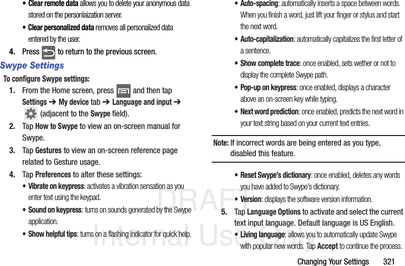 Page 57 of Samsung Electronics Co SGHM919 Multi-band WCDMA/GSM/EDGE/LTE Phone with WLAN, Bluetooth and RFID User Manual T Mobile SGH M919 Samsung Galaxy S 4