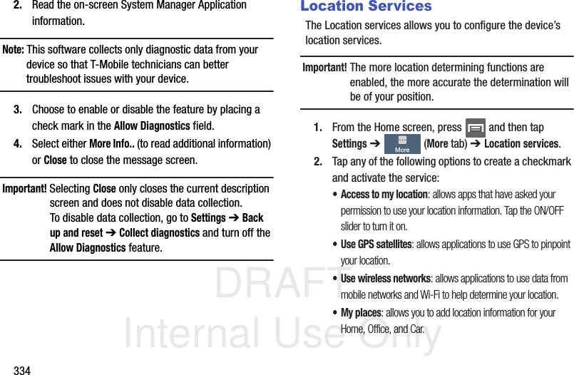 Page 70 of Samsung Electronics Co SGHM919 Multi-band WCDMA/GSM/EDGE/LTE Phone with WLAN, Bluetooth and RFID User Manual T Mobile SGH M919 Samsung Galaxy S 4