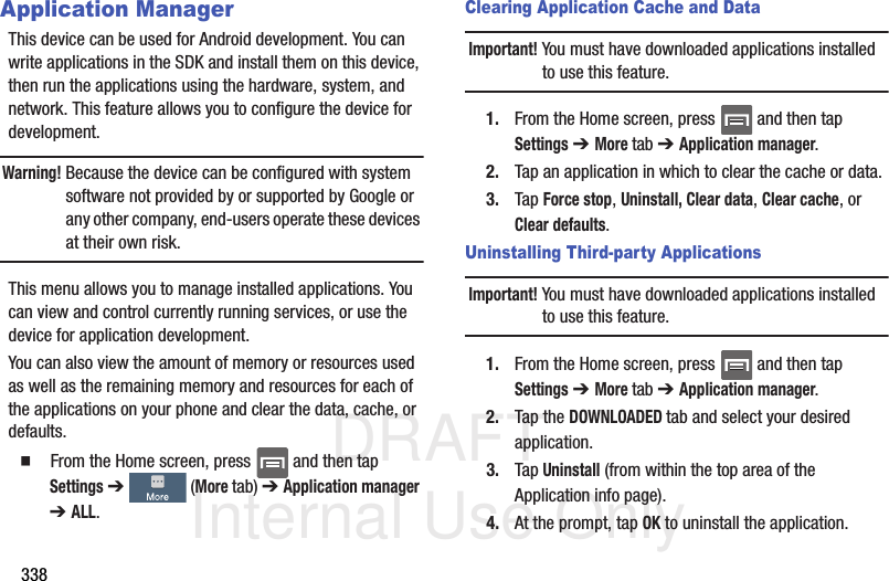 Page 74 of Samsung Electronics Co SGHM919 Multi-band WCDMA/GSM/EDGE/LTE Phone with WLAN, Bluetooth and RFID User Manual T Mobile SGH M919 Samsung Galaxy S 4