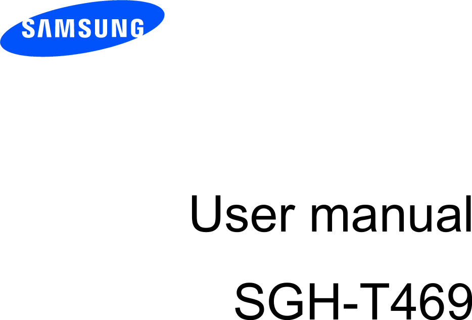          User manual SGH-T469                  
