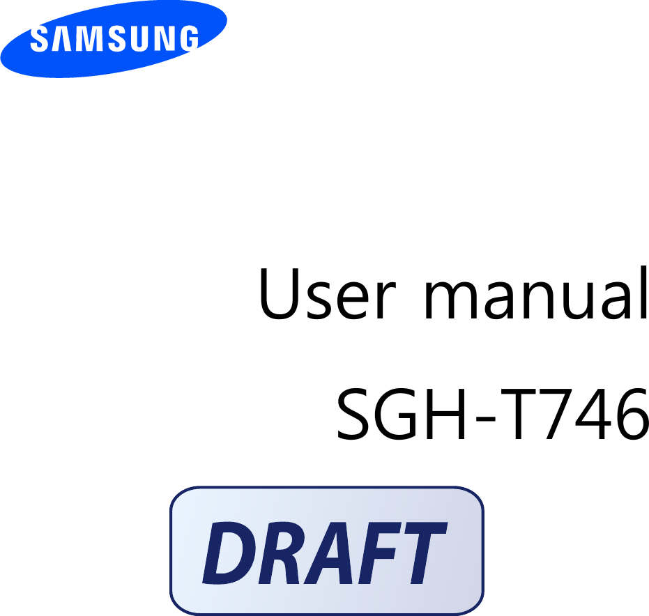          User manual SGH-T746                  