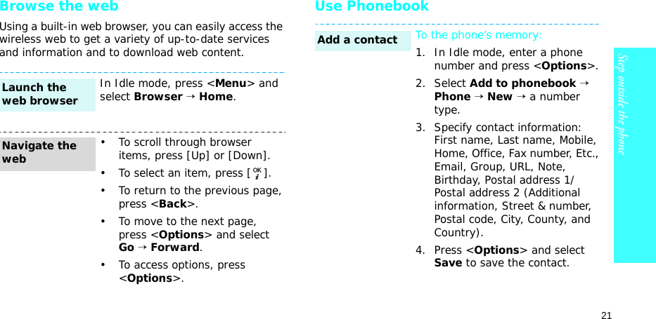 Page 24 of Samsung Electronics Co SGHZ710 Single-Band PCS GSM Phone with Bluetooth User Manual 