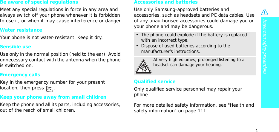 Page 4 of Samsung Electronics Co SGHZ710 Single-Band PCS GSM Phone with Bluetooth User Manual 