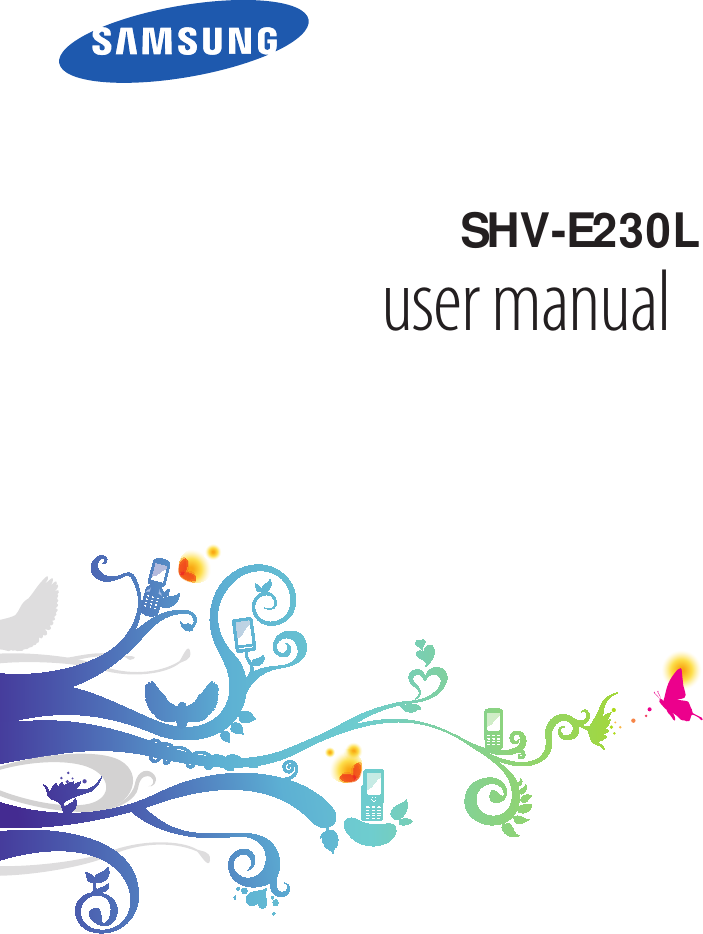 SHV-E230Luser manual
