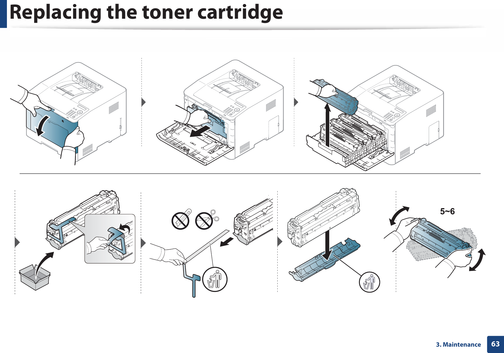 Replacing the toner cartridge633. Maintenance
