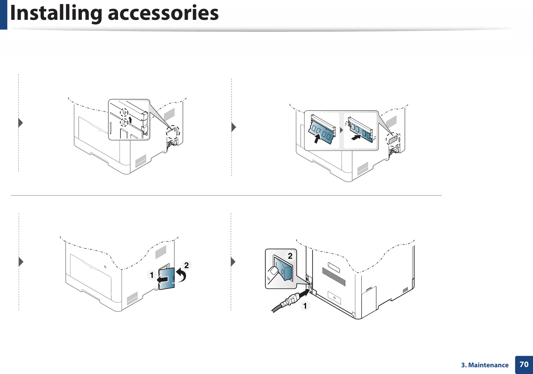 Installing accessories703. Maintenance1212