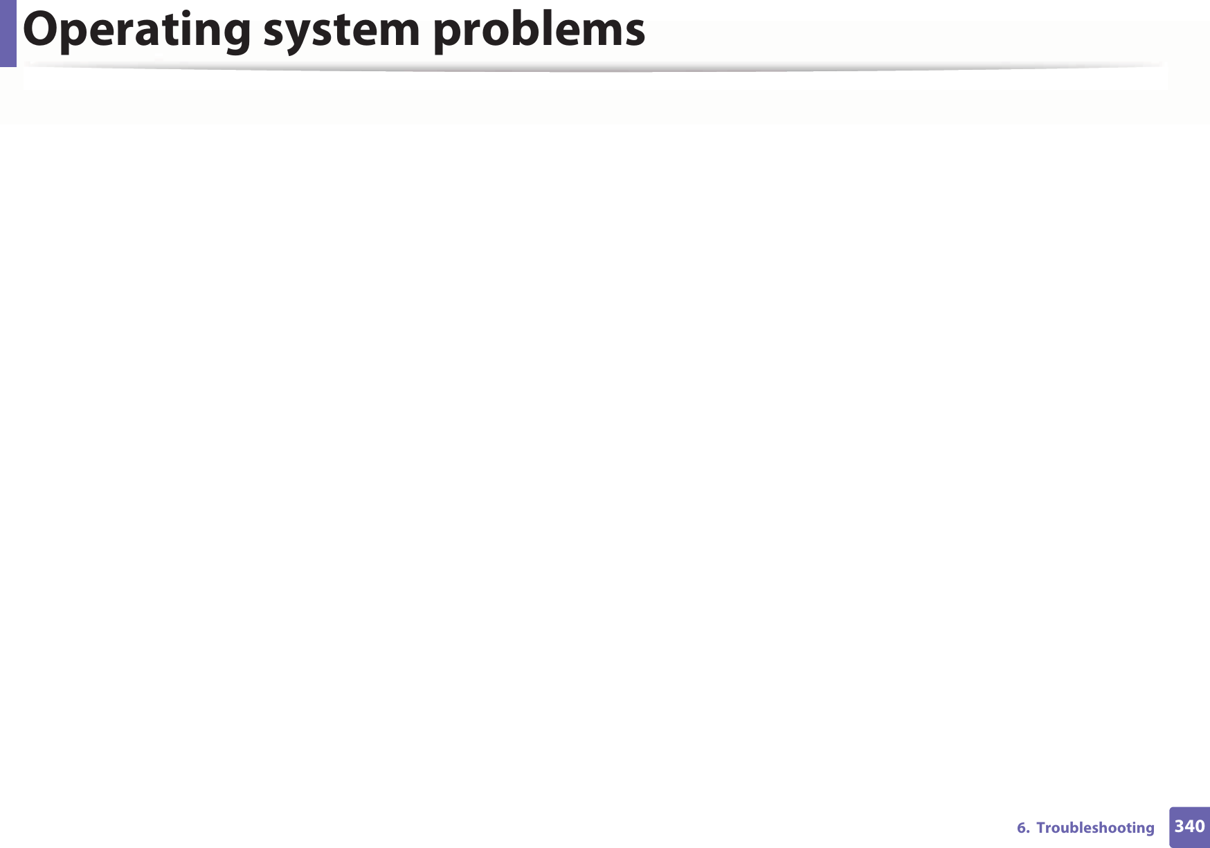Operating system problems3406.  Troubleshooting