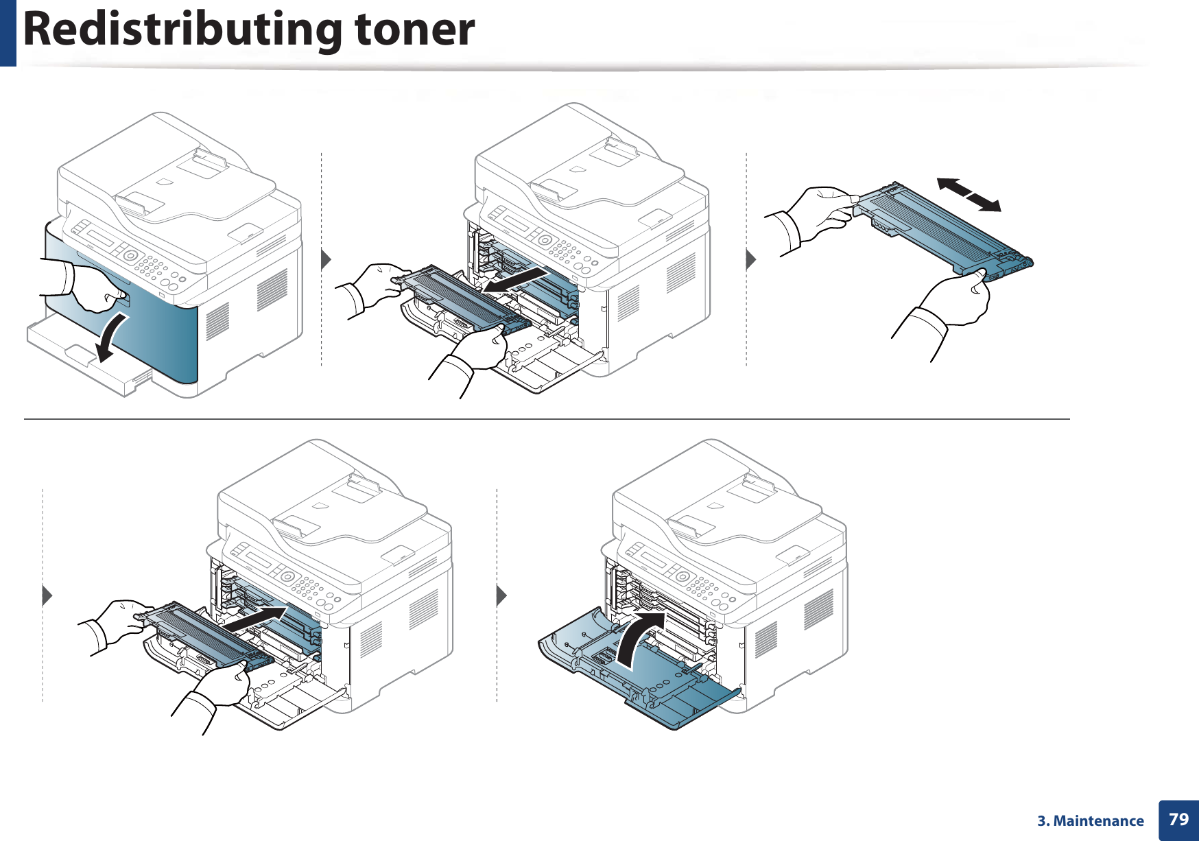 Redistributing toner793. Maintenance