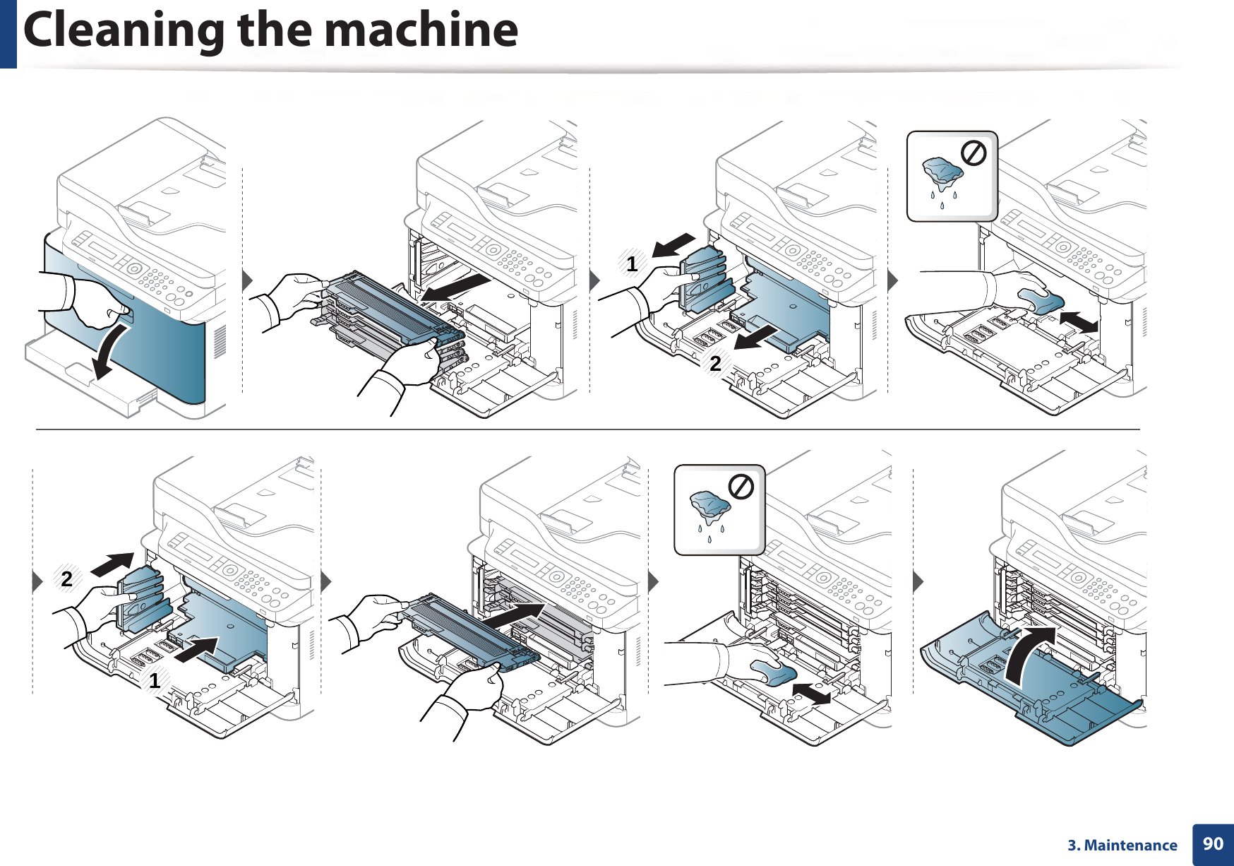 Cleaning the machine903. Maintenance1212
