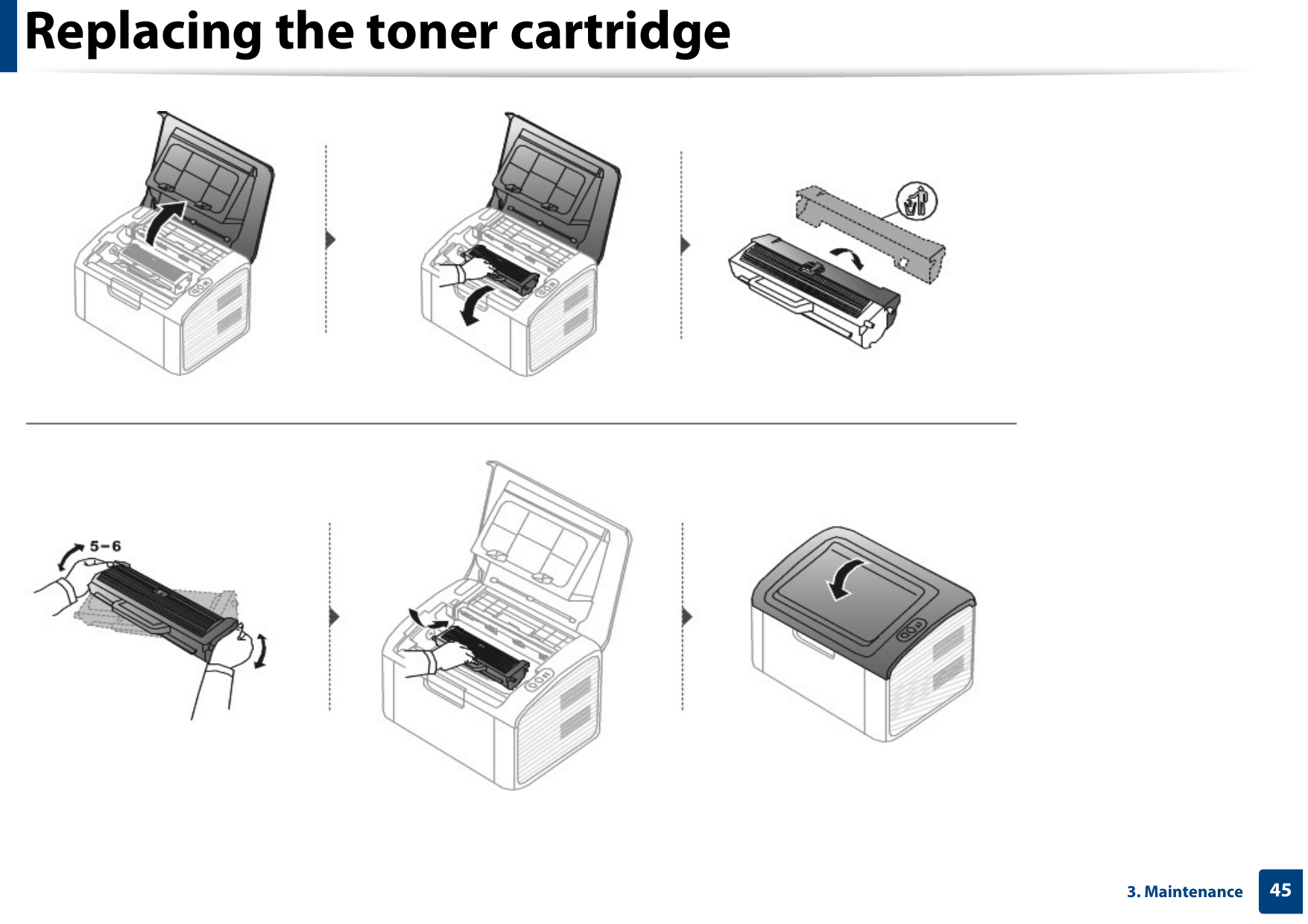 Replacing the toner cartridge453. Maintenance