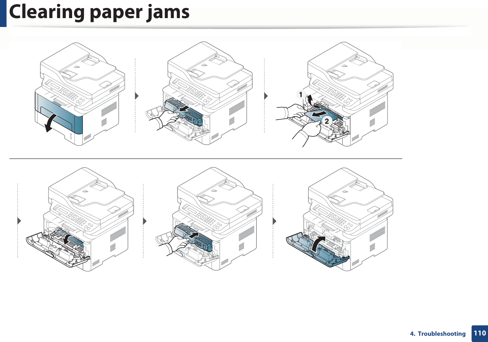 Clearing paper jams1104.  Troubleshooting12