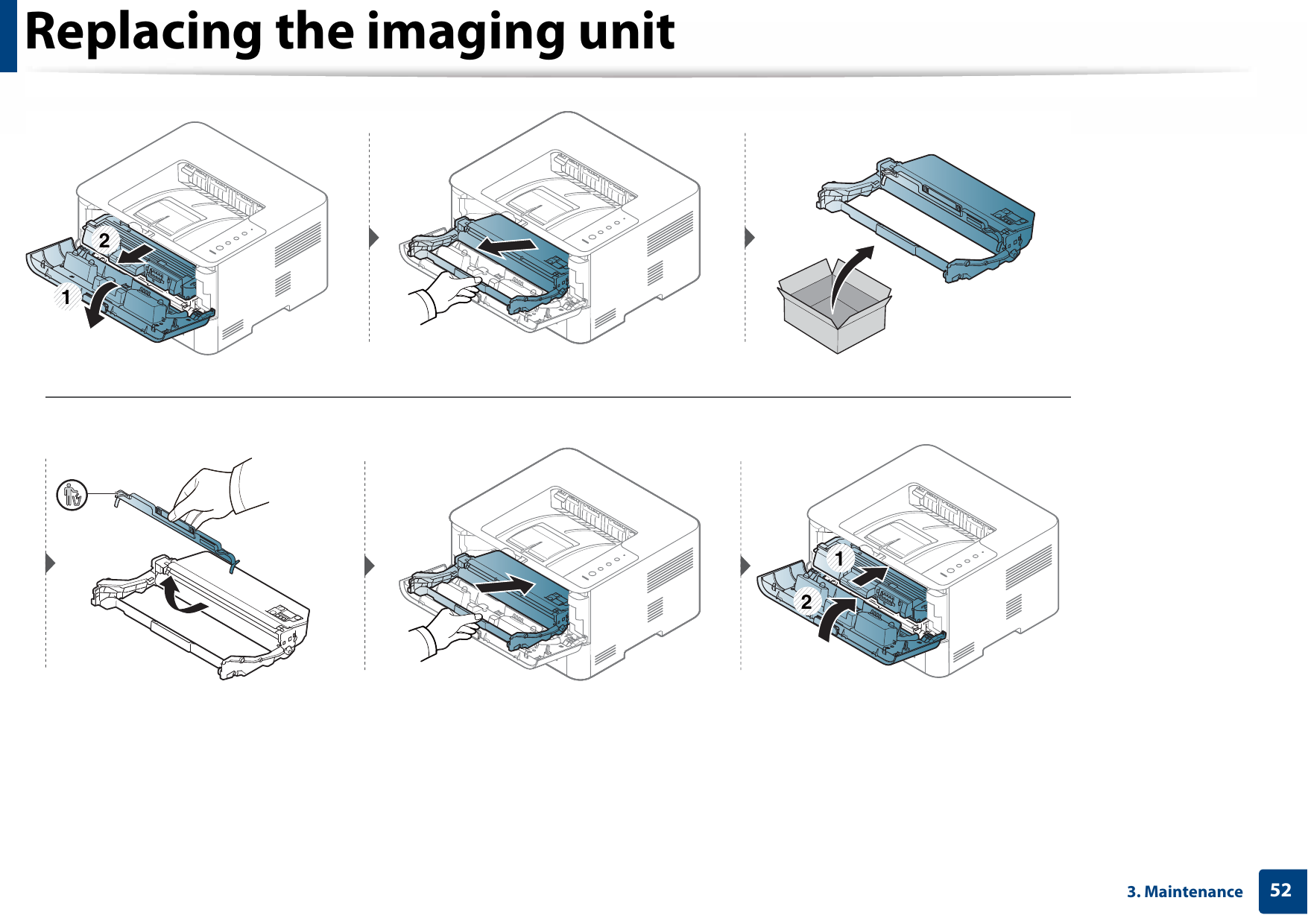 523. MaintenanceReplacing the imaging unit 1212
