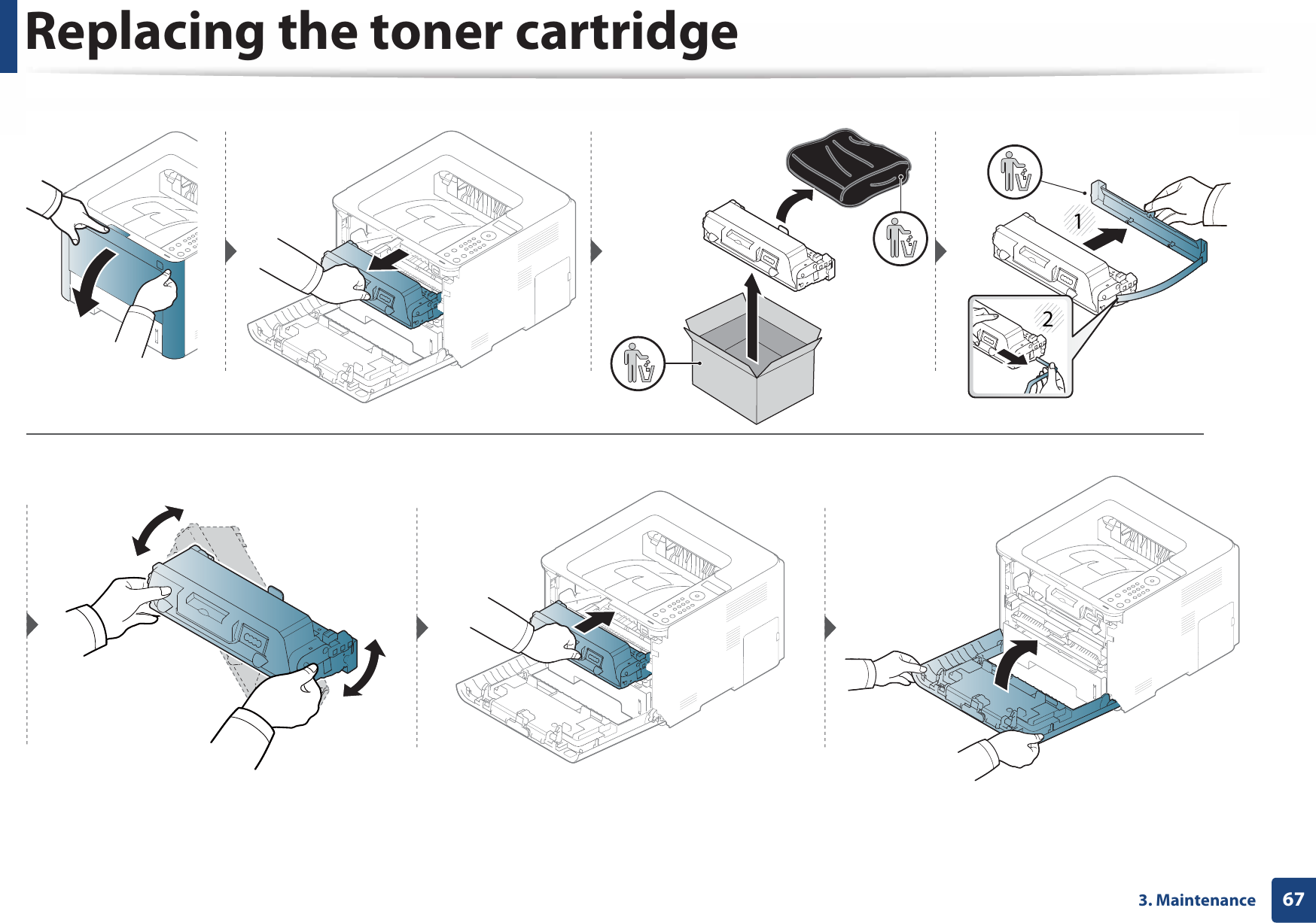Replacing the toner cartridge673. Maintenance12