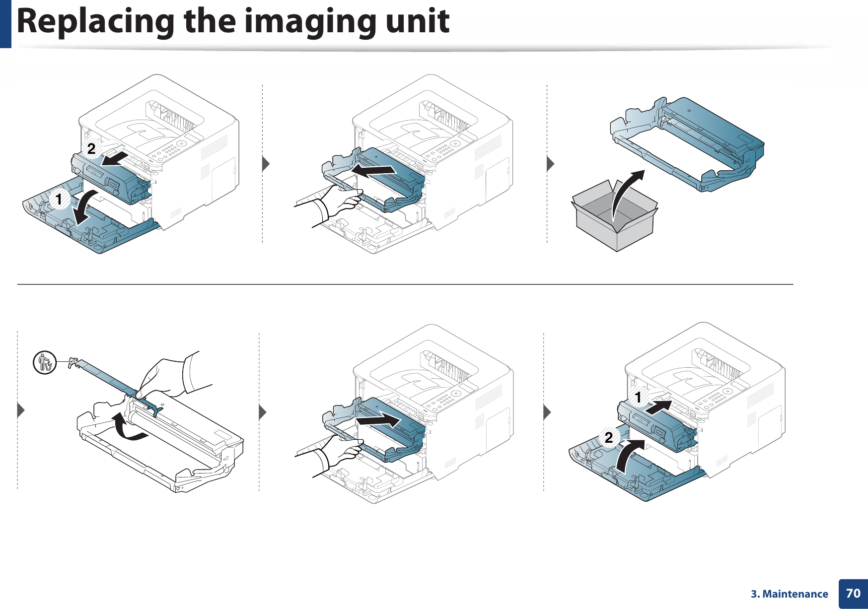 Replacing the imaging unit703. Maintenance2112