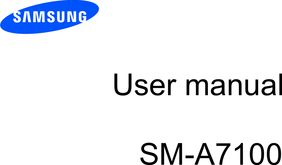       User manual  SM-A7100       