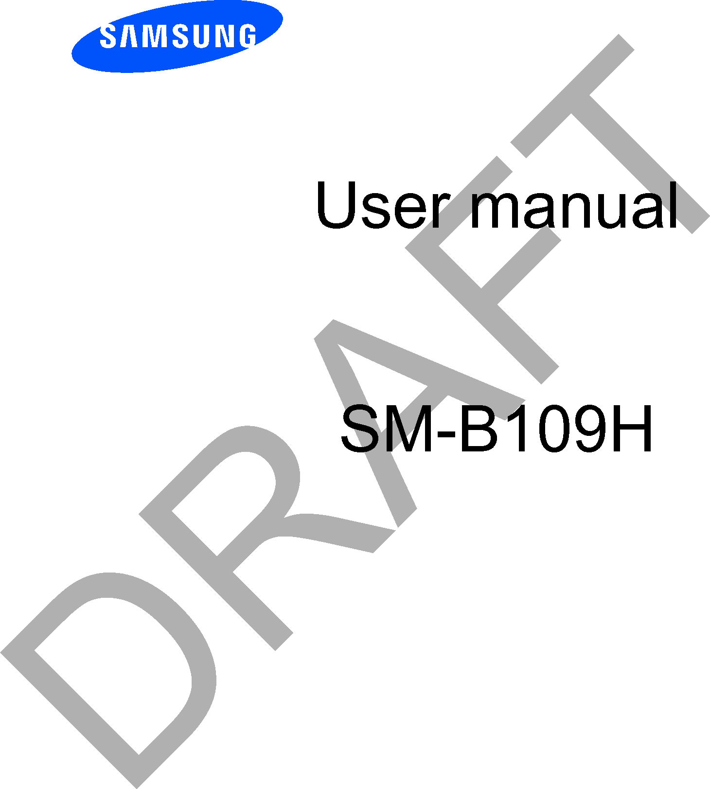 User manualSM-B109HDRAFT