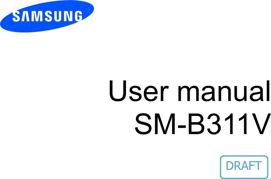          User manual SM-B311V            