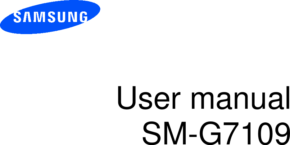         User manual SM-G7109          