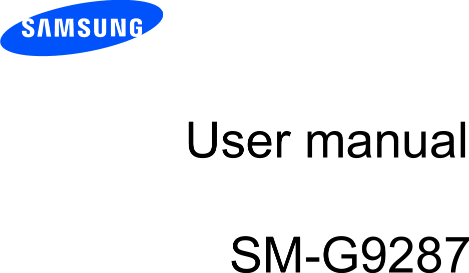       User manual  SM-G9287       